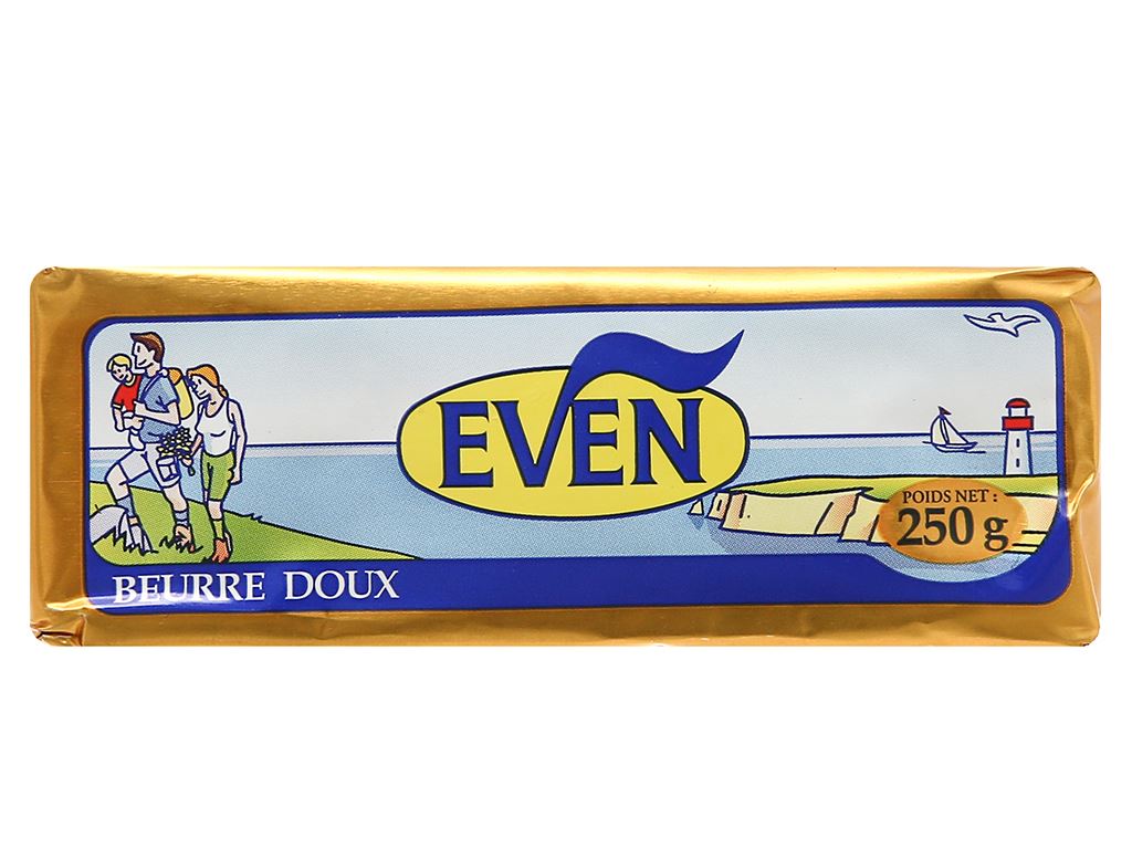 Bơ lạt tự nhiên Even gói 250g 5