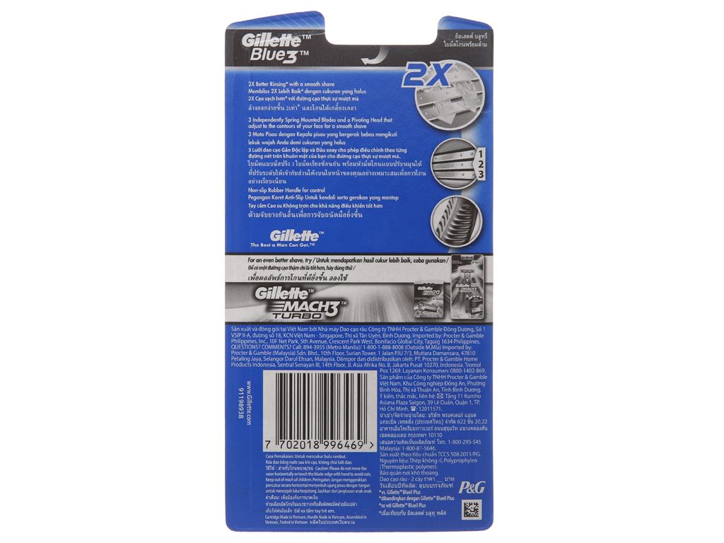 Dao cạo Gillette Blue III 3 lưỡi gói 2 3