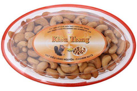 Hạt điều rang muối vàng nguyên Kiều Trang hộp 190g