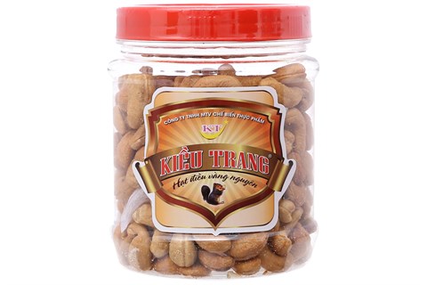 Hạt điều rang muối vàng nguyên Kiều Trang hộp 345g