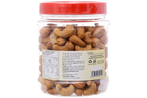 Hạt điều rang muối vàng nguyên Kiều Trang hộp 345g