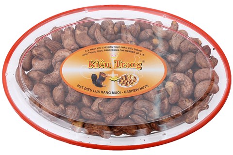 Hạt điều lụa rang muối Kiều Trang hộp 260g