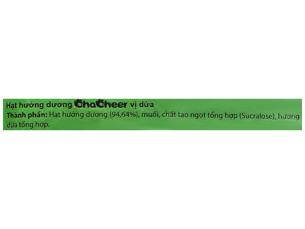 Hạt hướng dương vị dừa Chacheer gói 130g 3