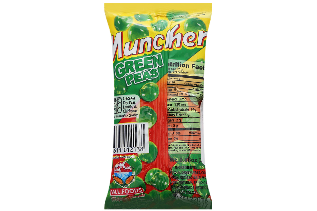 Đậu Hà Lan vị tự nhiên Muncher gói 25g