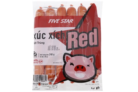 Xúc xích Red C.P Five Star gói 240g
