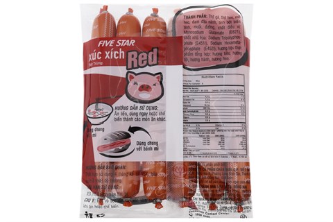 Xúc xích Red C.P Five Star gói 240g