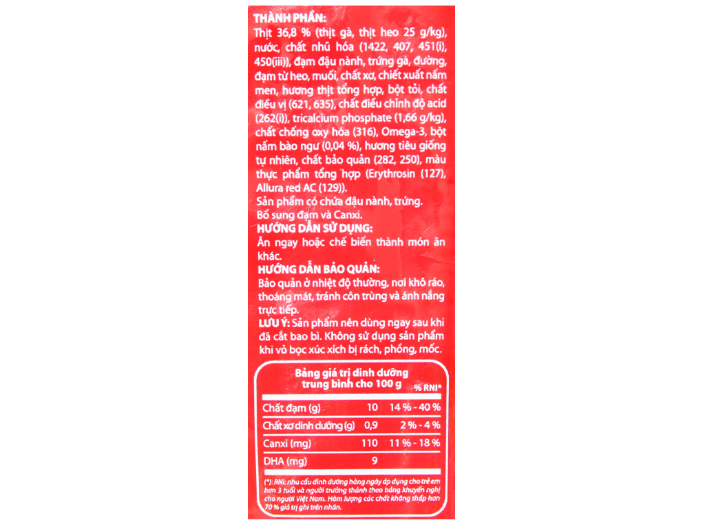 Xúc xích vị heo hầm nấm bào ngư Xuxifarm gói 175g 9