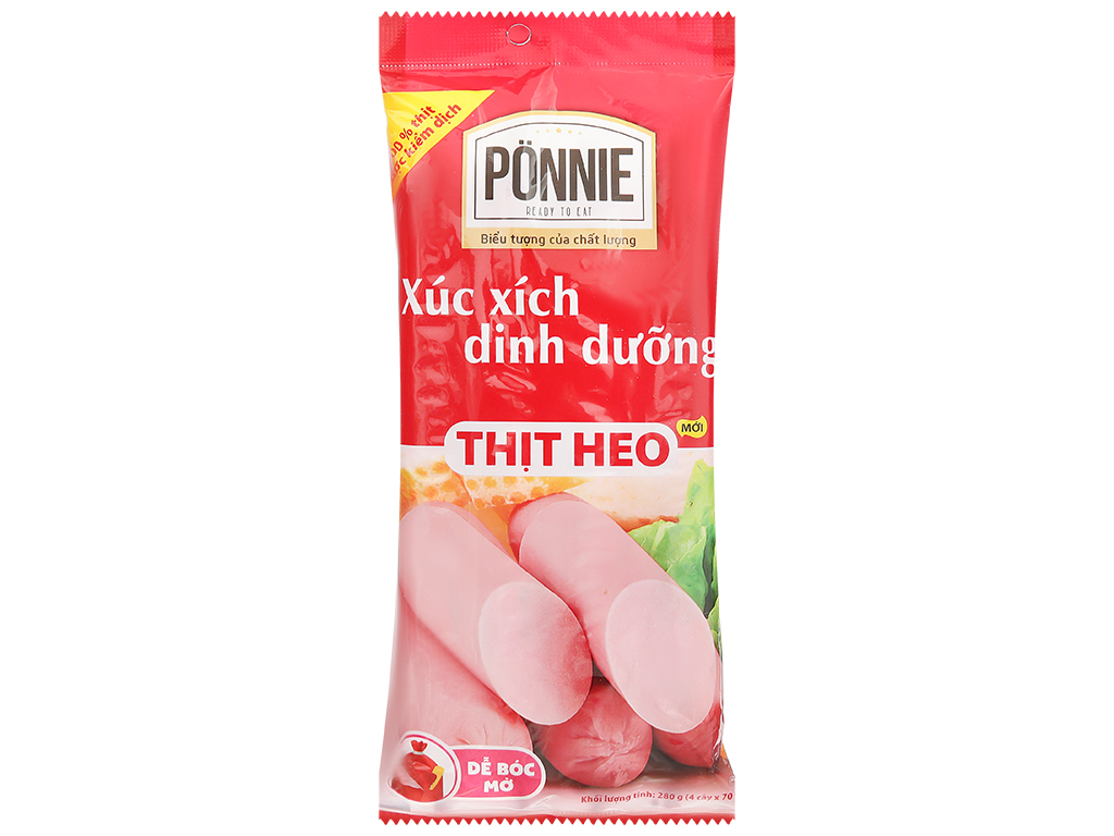 Xúc xích tiệt trùng Ponnie gói 280g 1