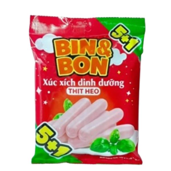Xúc xích dinh dưỡng bin & bon Masan 180g
