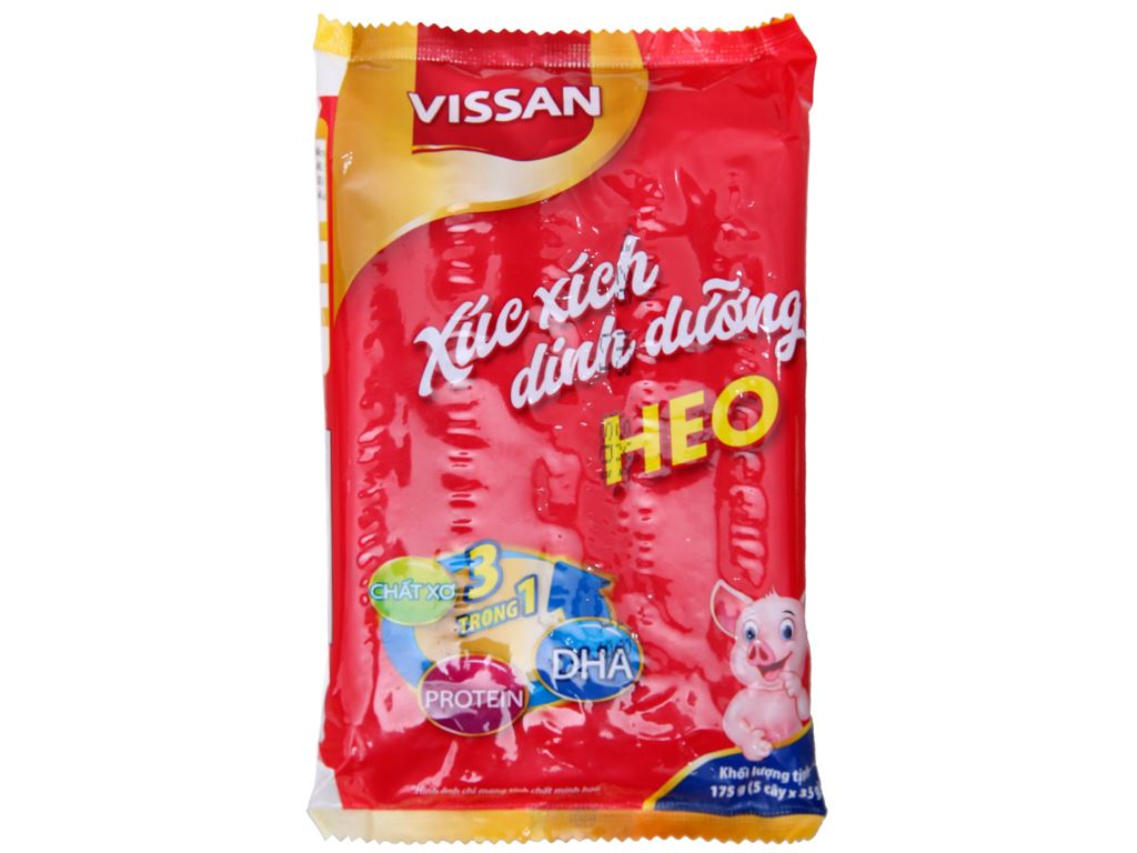 Xúc xích heo dinh dưỡng Vissan gói 175g 0