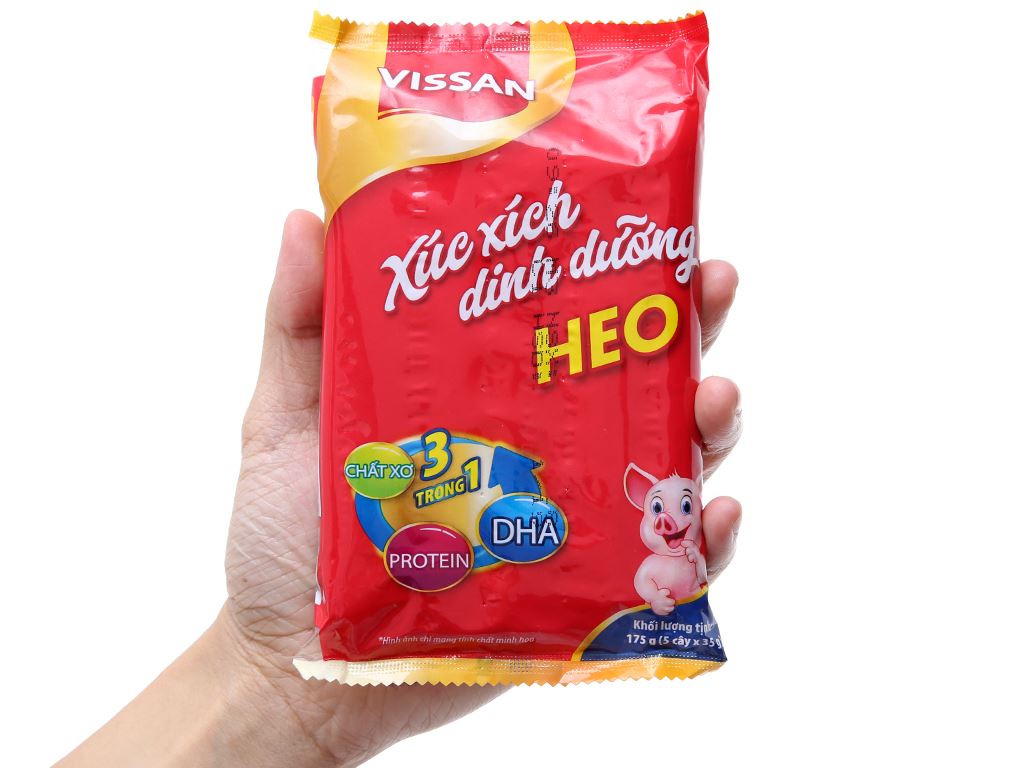 Xúc xích heo dinh dưỡng Vissan gói 175g 4