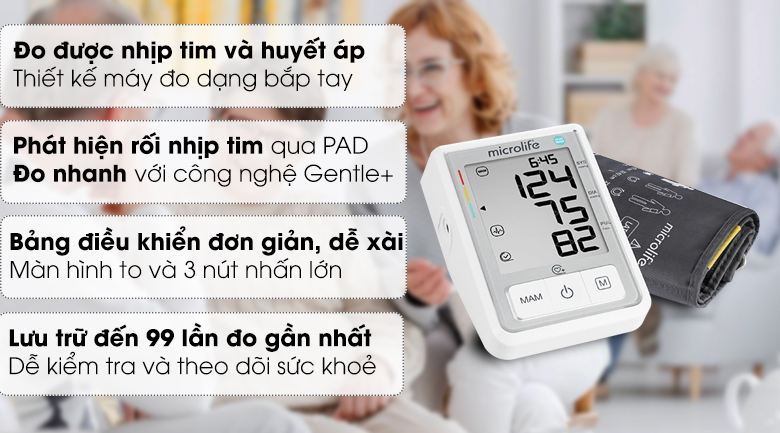 Người dùng cần làm gì để đo được kết quả chính xác với máy đo huyết áp Microlife B3 Basic?
