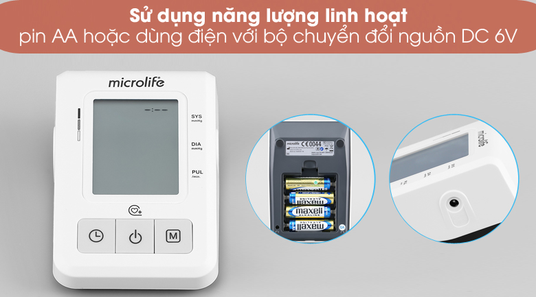 Dùng linh hoạt - Máy đo huyết áp tự động Microlife B2 Basic