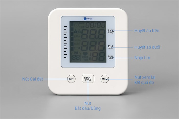 Máy đo huyết áp tự động Kachi MK-293 Màu Trắng