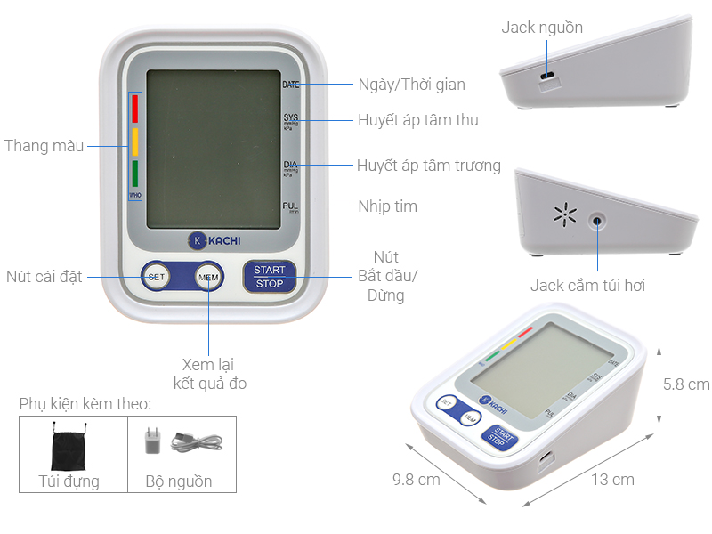 Máy đo huyết áp tự động Kachi RAK268