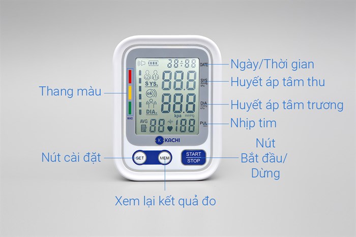 Máy đo huyết áp tự động Kachi RAK268 Màu Trắng