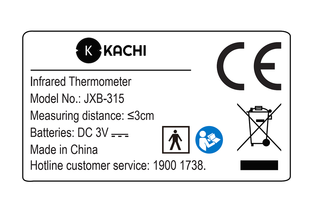 Siêu thị nhiệt kế điện tử hồng ngoại Kachi JXB-315