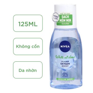 Nước tẩy trang Nivea sáng da sạch nhờn chai 125ml