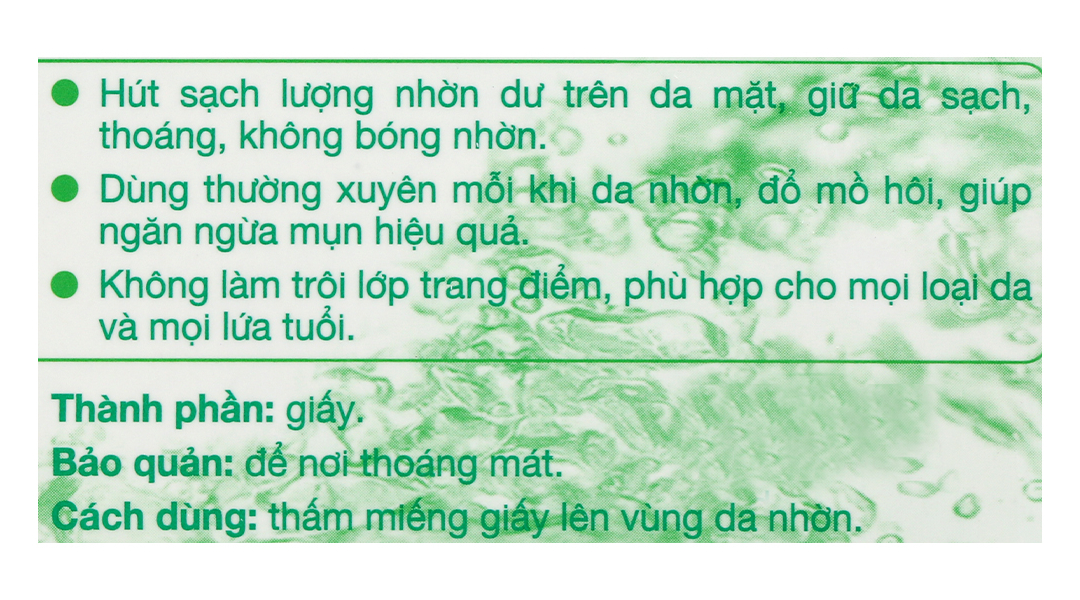 Giấy thấm dầu Acnes hút dầu nhờn trên da