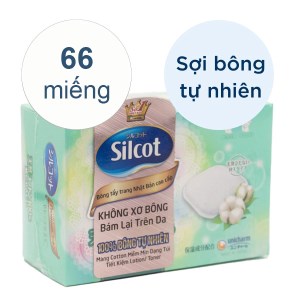 Bông trang điểm Silcot hộp 66 miếng