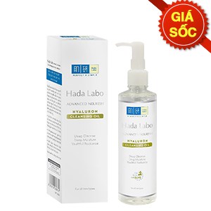Dầu tẩy trang làm sạch sâu và dưỡng ẩm Hada Labo Advanced Nourish Hyaluron Cleansing Oil 200ml