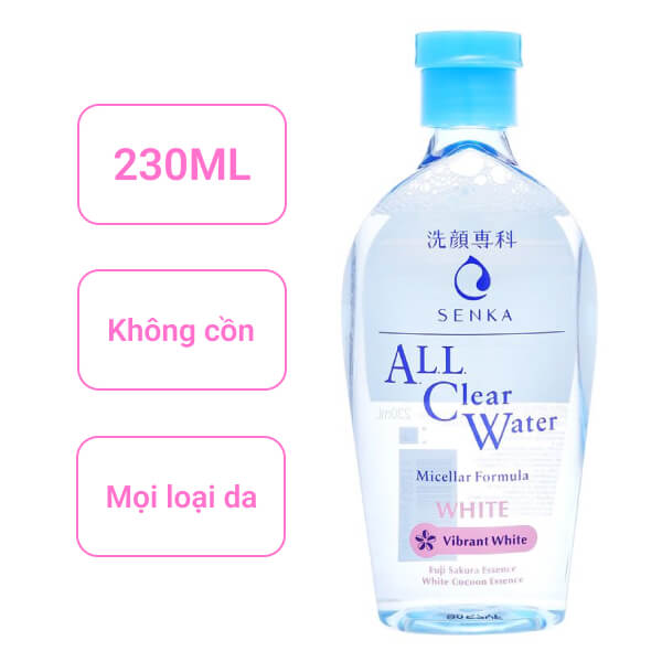 Nước tẩy trang Senka dưỡng ẩm 230ml
