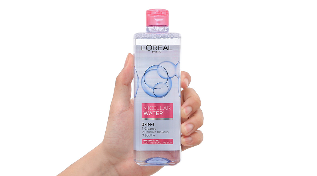 Nước tẩy trang L'Oréal Micellar 3 in 1 dưỡng ẩm cho da khô, da thường