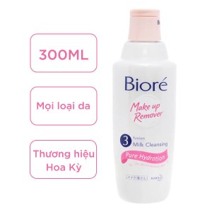 Sữa tẩy trang Bioré 3 lớp sạch sâu dưỡng ẩm chai 300ml