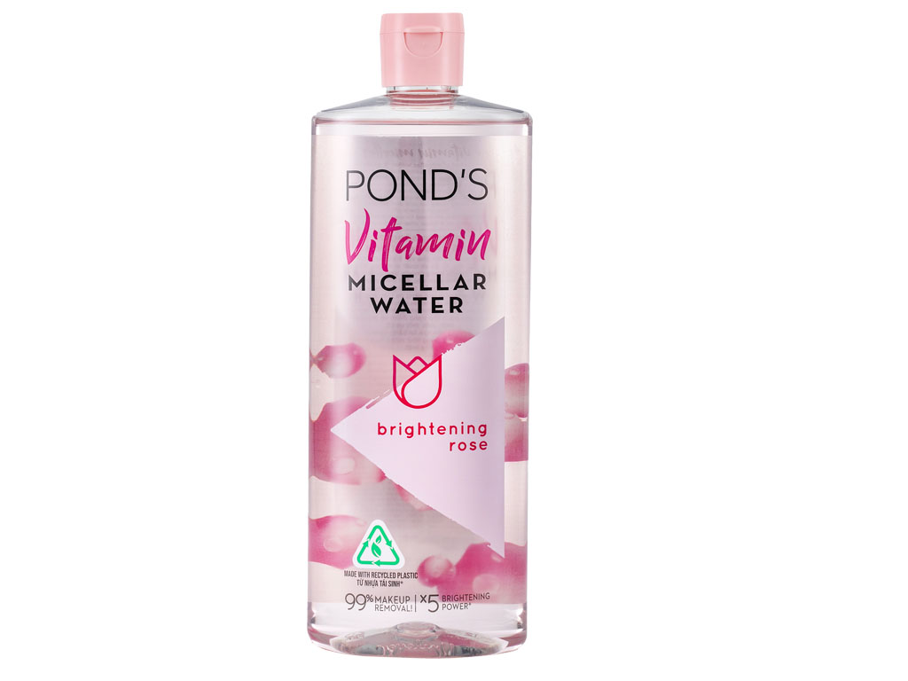 Nước tẩy trang POND'S Vitamin Micellar Water sạch 99% dịu nhẹ không cồn dưỡng sáng da chai 400ml 6