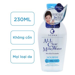 Sữa tẩy trang Senka cấp ẩm 2 lớp chai 230ml