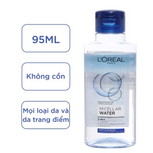 Nước tẩy trang 3 in 1 L'Oréal Micellar làm sạch sâu chai 95ml