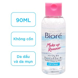 Nước tẩy trang Bioré hoàn hảo sạch nhờn chai 90ml
