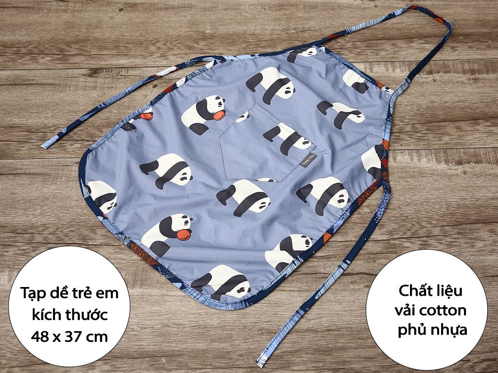 Tạp dề trẻ em vải Vina Towel TD 08 48 x 37cm (giao màu ngẫu nhiên) 2