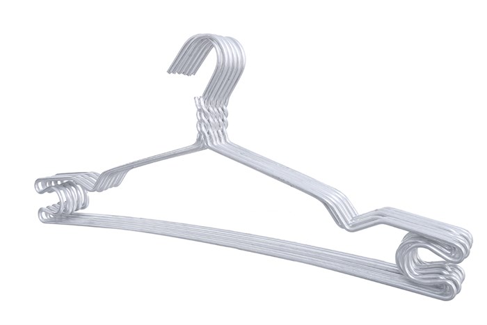 Bộ 10 móc áo quần người lớn nhôm DMX MA002-10 Màu Inox