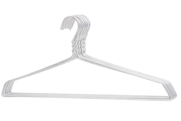 Bộ 10 móc quần áo người lớn nhôm DMX MA003-10 Màu Bạc