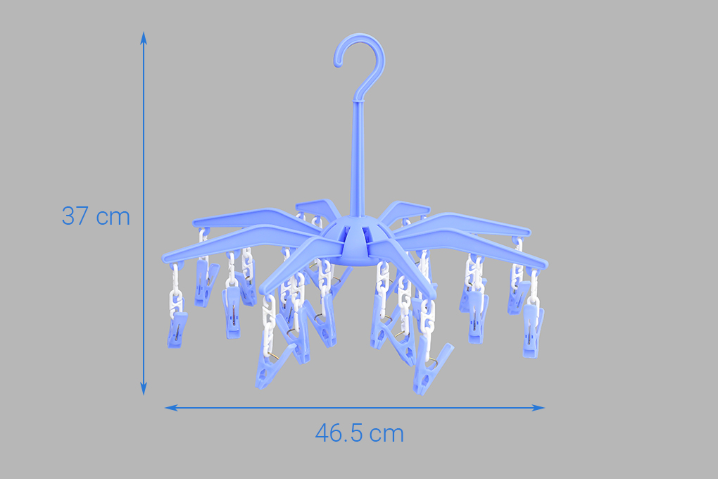 Móc dù xếp nhựa 24 kẹp Duy Tân