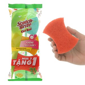 Gói 3 miếng rửa chén sợi nilon 3M Scotch Brite