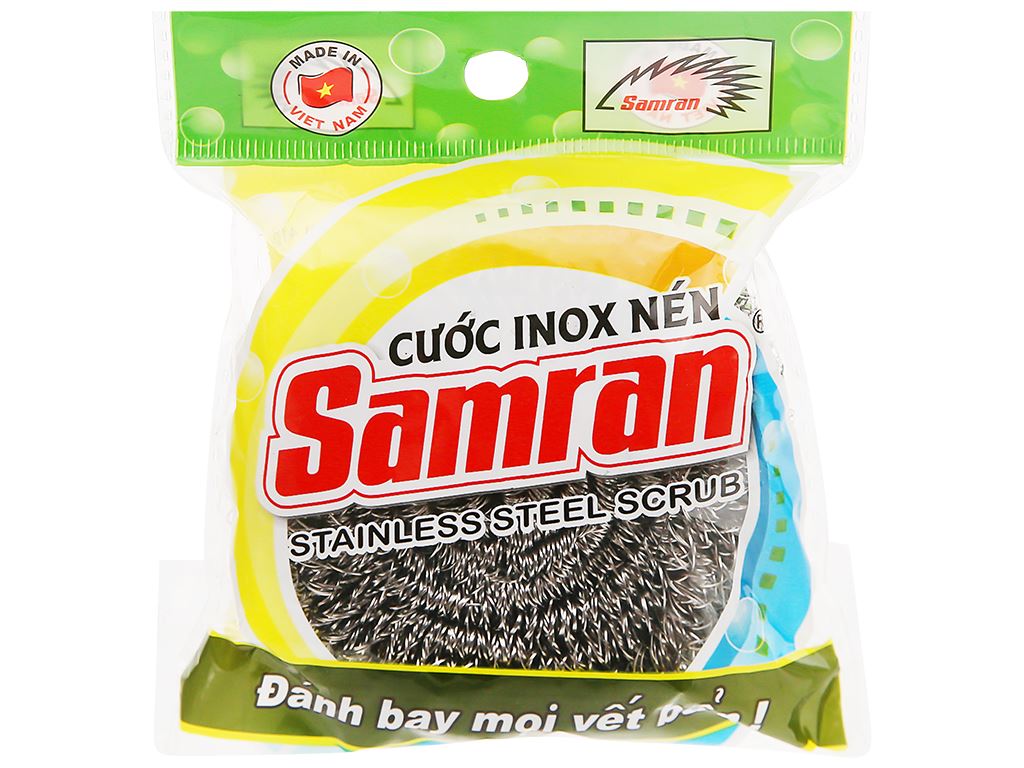 Cọ nồi cước inox nén Samran 25g IN2 1