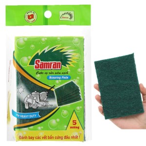 Gói 5 cước cọ rửa siêu sạch Samran 14cm