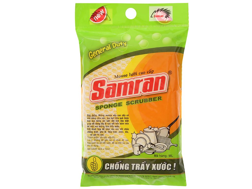 Miếng rửa chén Samran không trầy xước 3