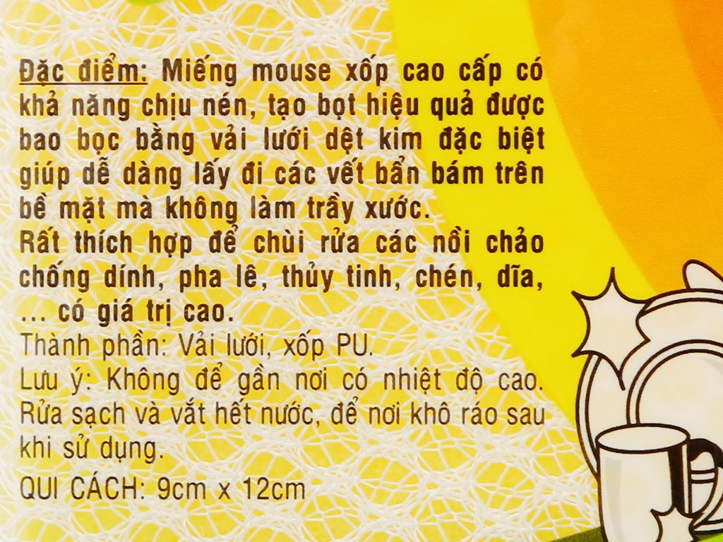Miếng rửa chén Samran không trầy xước 6