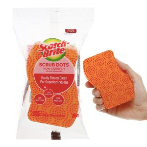 Gói 2 miếng cọ rửa hạt nổi không trầy Scotch Brite 11.4cm