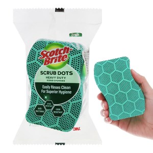 Gói 2 miếng cọ rửa hạt nổi siêu sạch Scotch Brite