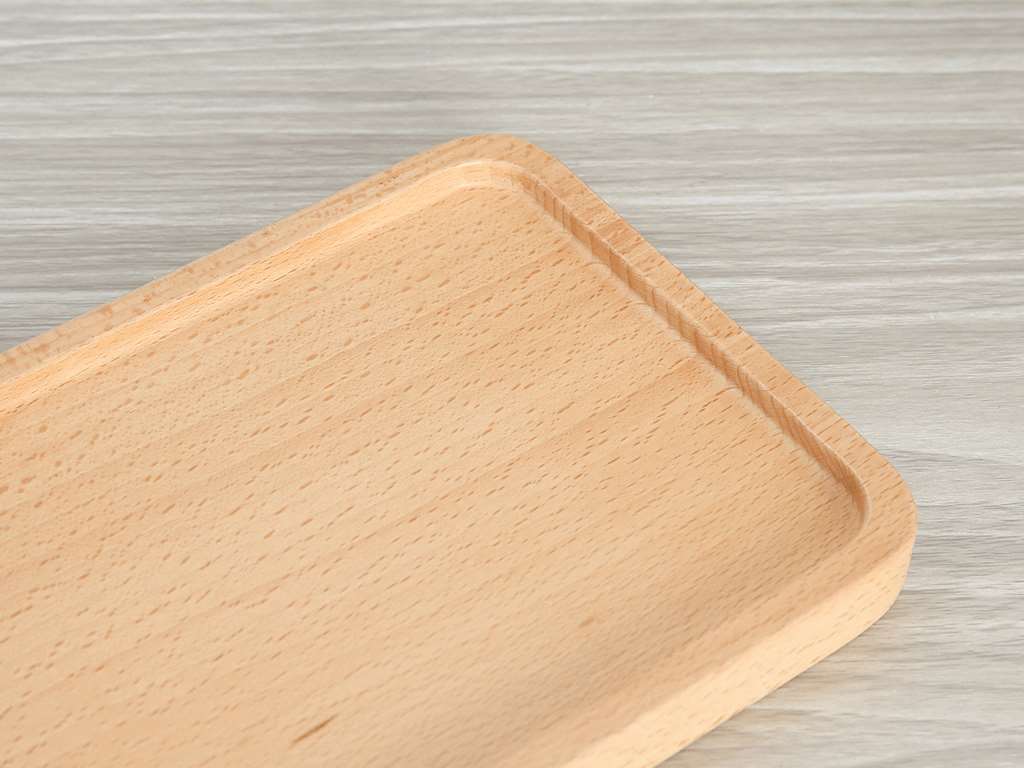 Khay chữ nhật tay cầm gỗ beech Thanh Tú 15 x 34cm 2
