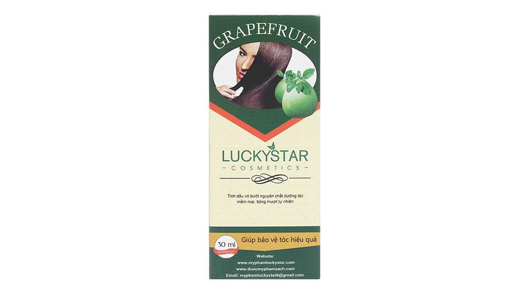 Tinh dầu bưởi Luckystar dưỡng tóc, giảm gãy rụng