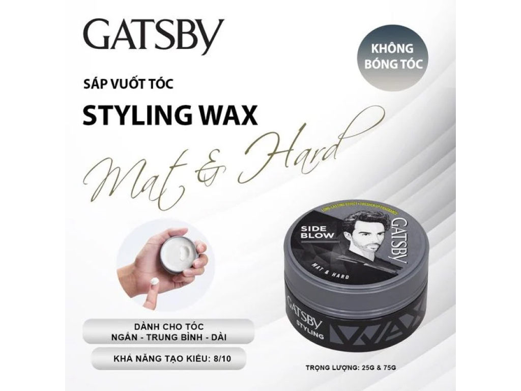 Sáp vuốt tóc nam Gatsby Hair styling Wax 75g | Shopee Việt Nam
