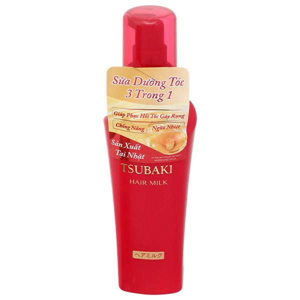 Sữa dưỡng tóc Tsubaki chống nắng, phục hồi tóc gãy rụng chai 180ml