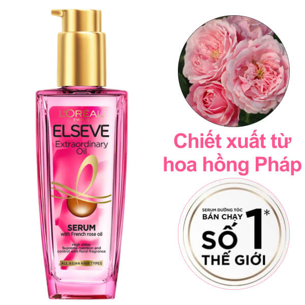 Dầu dưỡng L'Oréal Elseve tinh dầu hoa hồng 100ml