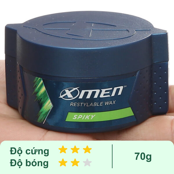 Sáp vuốt tóc Xmen Spiky vuốt dựng cá tính 70g
