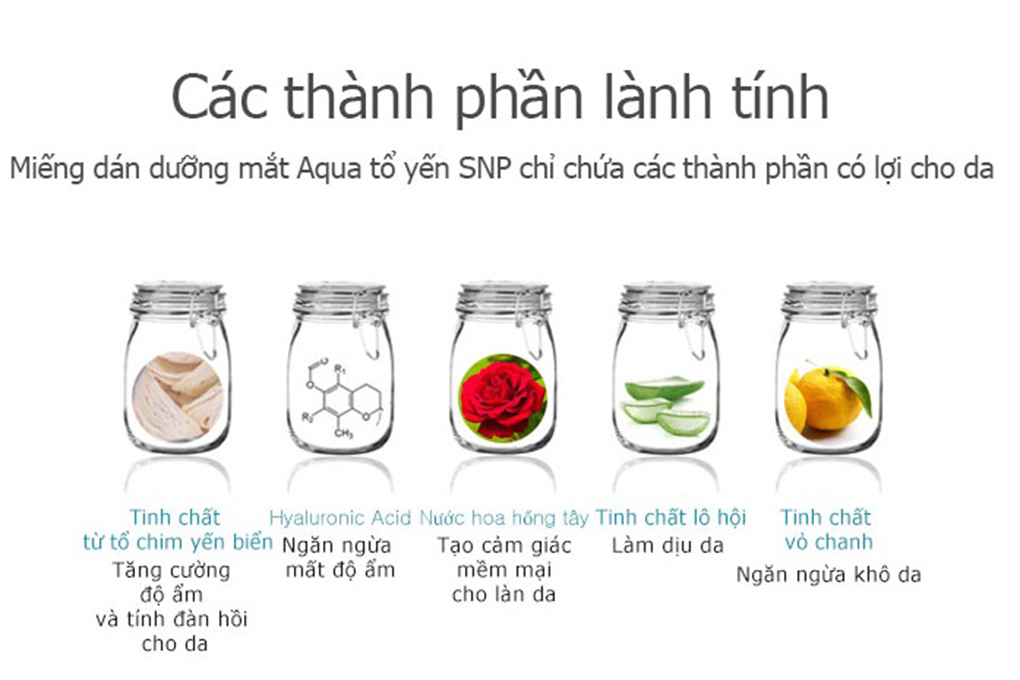 SNP Bird's Nest Aqua Eye Patch - Mặt nạ chống nhăn vùng mắt